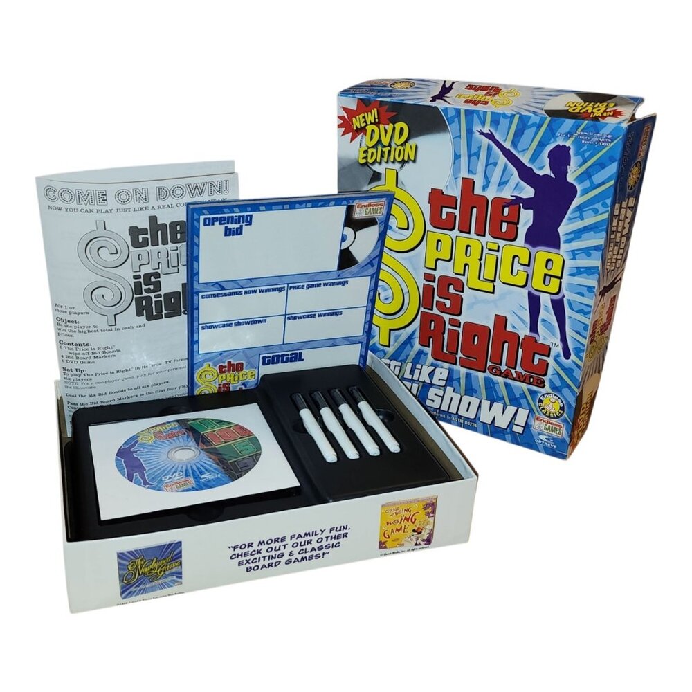 The Price Is Right Endless Games 2005 Dvd Game Markers Unopened Works No Skips